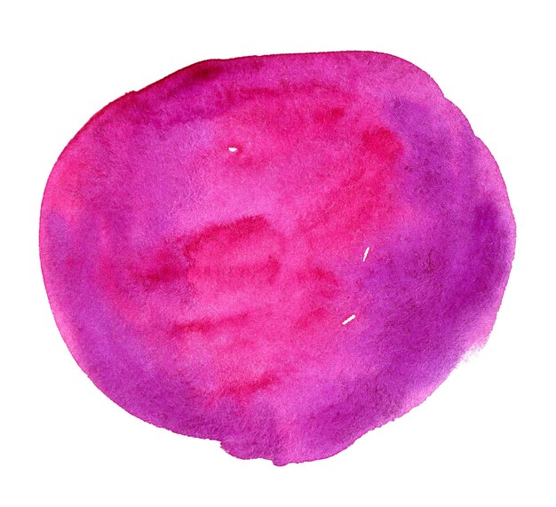 Abstracte paarse en roze aquarel achtergrond hand getekende aquarel spot