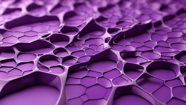 Abstracte paarse kleur 3d voronoi textuur bedekt patronen achtergrondontwerp