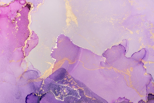 Abstracte paarse verf achtergrond acryl textuur met marmeren patroon