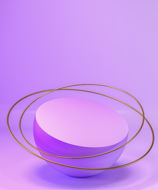 Abstracte pastel paarse kleur geometrische blanco productstandaard