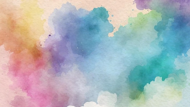 Abstracte Pastel Waterverf Achtergrond Op Papier