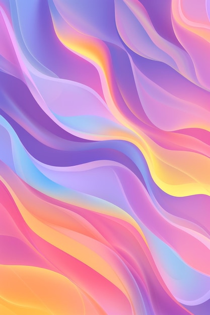 Abstracte pastelkleuren 3D-golf achtergrond Wave banner