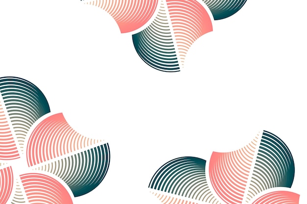 Abstracte png rand frame bloemige geometrische illustratie