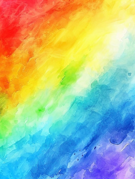 Abstracte regenboog aquarel achtergrond met de hand getekende illustratie voor uw ontwerp