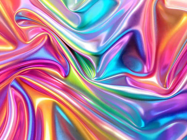 Abstracte regenboog trendy holografische achtergrond