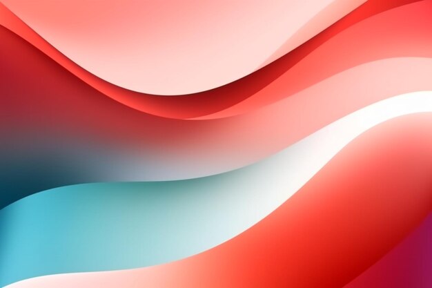 Foto abstracte rode en blauwe achtergrond met gladde lijnen 3d-illustratie