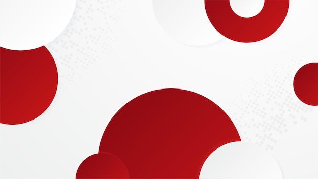 Abstracte rode en witte geometrische vormen achtergrond Vector abstract grafisch ontwerp banner patroon presentatie achtergrond web template