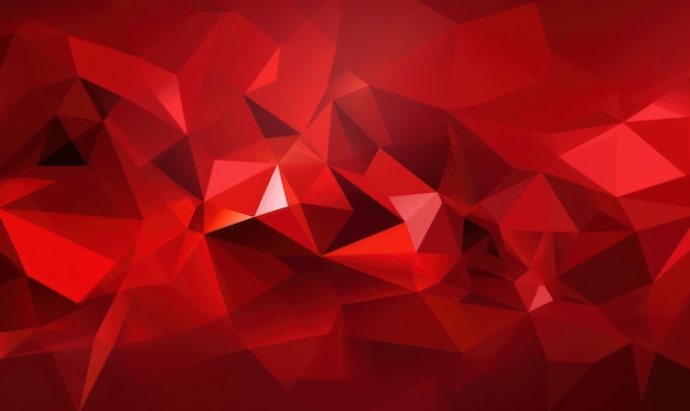 Abstracte rode kleur achtergrond of behang met polygonen driehoeken concave geometrieën