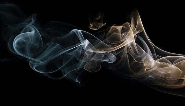 Abstracte rook die een achtergrond van de luchtbanner drijft Generatieve AI