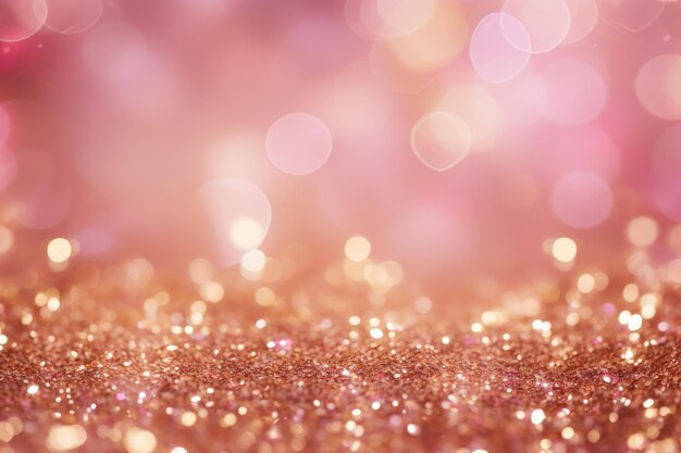 Abstracte roze achtergrond bokeh gouden glitter en schitteren