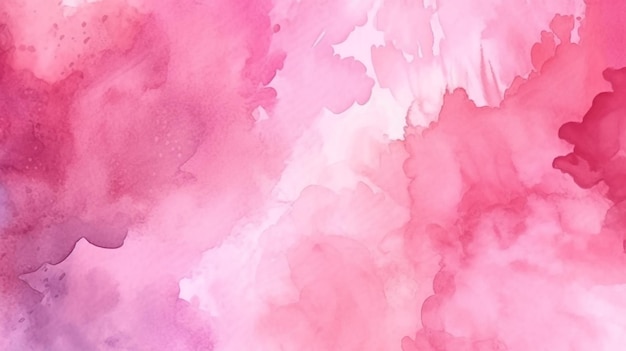 Abstracte roze aquarel achtergrond handgeschilderde aquarel generatieve AI