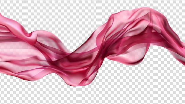 Abstracte roze golvende zijde of satijn luxe doek Generatieve AI illustraties