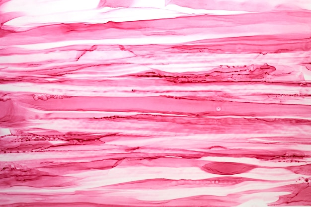 Abstracte roze strepen achtergrond, aquarel inkt behang, verfvlekken