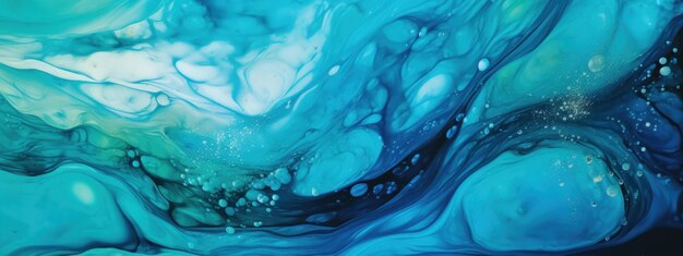 Abstracte soda water textuur met levendige bubbels Dynamische vloeistof bubbels patronen abstracte onderwater scène AI Generatieve