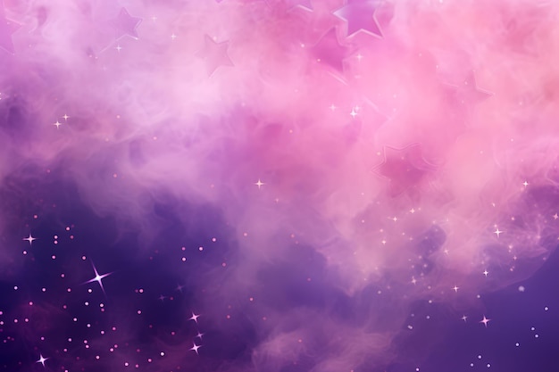 Abstracte sterrenlicht en roze en paarse wolken sterrenstof knipperende achtergrond presentatie ster conce