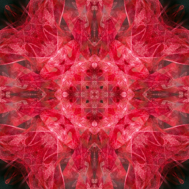 Abstracte symmetrische patroonachtergrond. Het beeld met spiegeleffect. Caleidoscopisch abstract psychedelisch ontwerp.