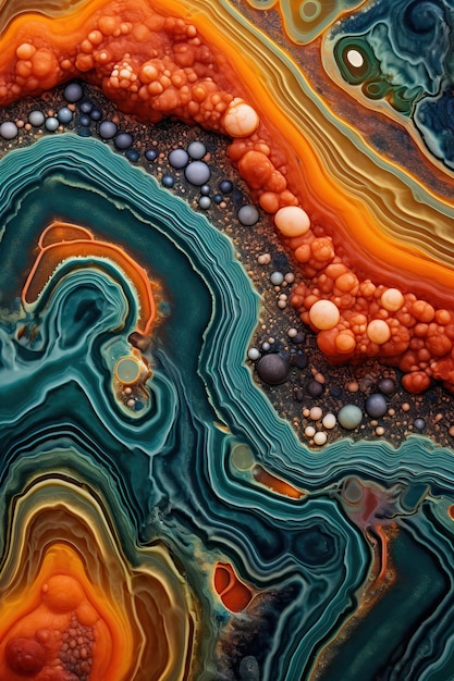 Abstracte textuur achtergrond met levendige kleuren en ingewikkelde texturen behang