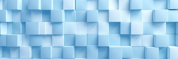 Abstracte textuurmuur met blauwe vierkanten en rechthoeken voor achtergrondbanner Illustratiepanorama Getextureerde 3d geometrische behang