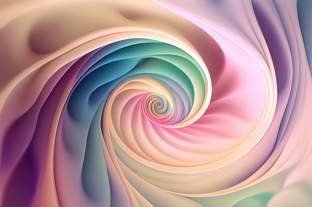 Abstracte twirling pastelkleuren als achtergrond