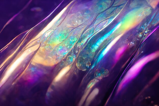 Abstracte veelkleurige achtergrond Holografische bubbels