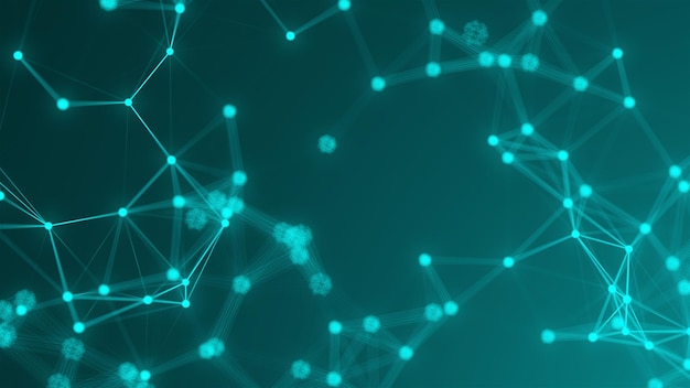 Abstracte verbindingspunten Technische achtergrond Netwerkconcept