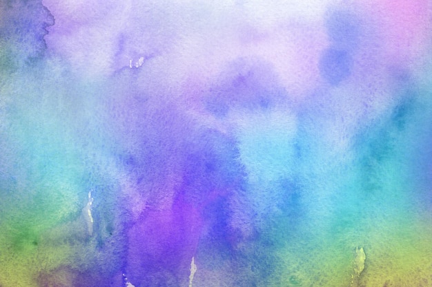 Abstracte vloeibare aquarel achtergrond in pastel regenboogkleuren