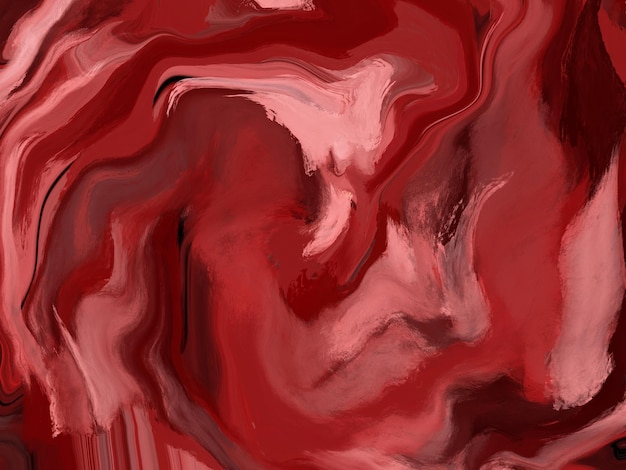 Abstracte vloeibare gradiënt achtergrond Acryl kunst rode roos