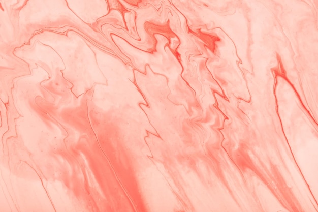 Abstracte vloeibare kunst achtergrond licht rood en roze kleuren Vloeibaar marmer Acryl schilderij op canvas met roze verloop