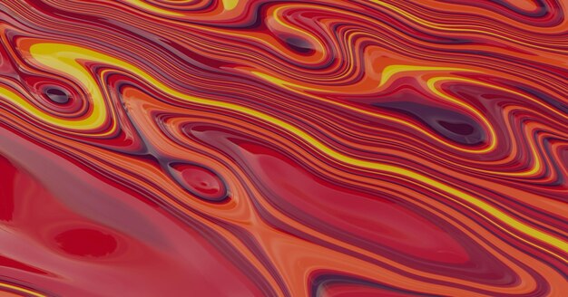Abstracte vloeibare rode en oranje achtergrondbehang met kopie vloeibare schilderij abstracte textuur kunsttechniek kleurrijke mix van acryl levendige kleurenvoor ontwerp printpatroon: