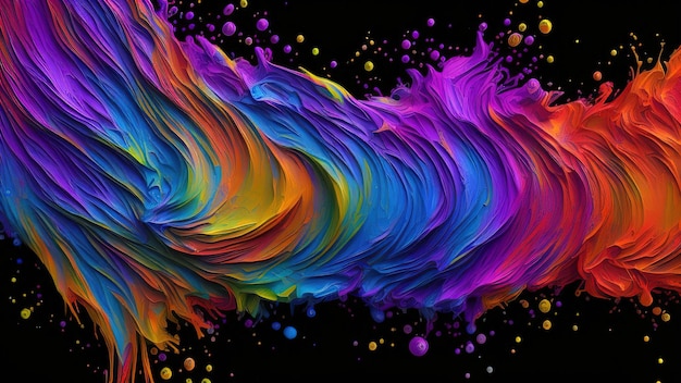 Abstracte vloeiende achtergrond Trendy levendige vloeiende kleuren 3D renderen