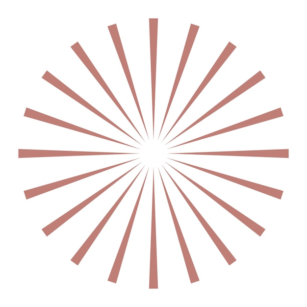 Abstracte vuurwerk png sticker sunburst vorm doorzichtige achtergrond