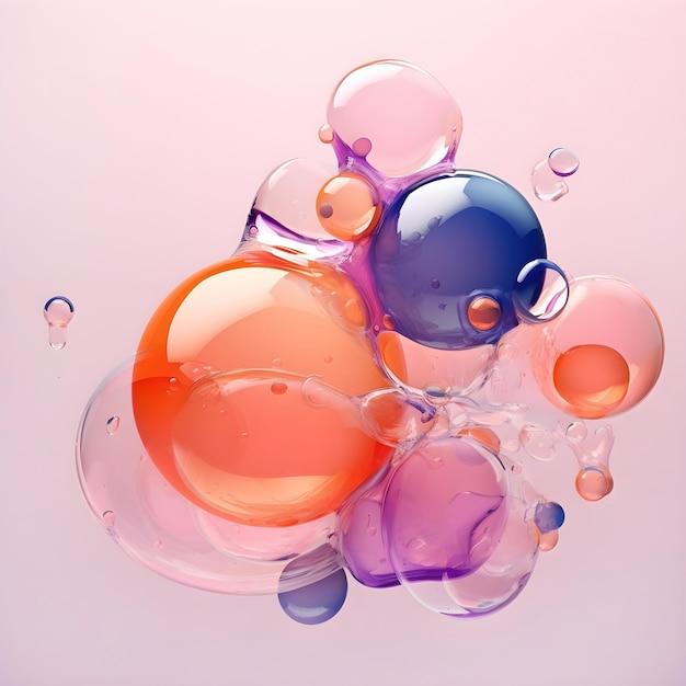 Abstracte waterdruppel achtergrond zeepbel achtergrond