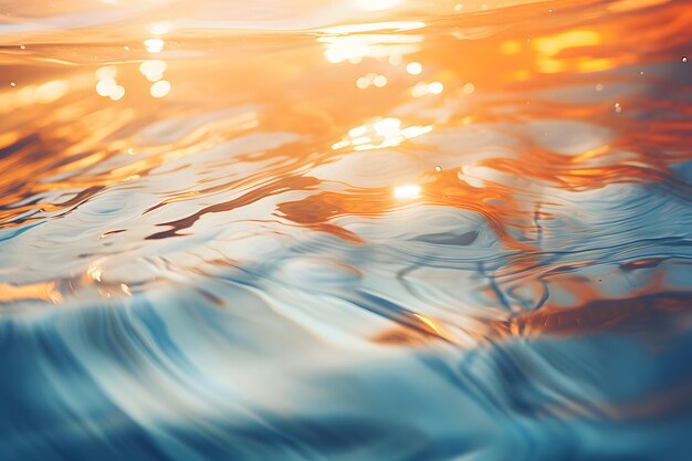 Abstracte waterreflecties onscherpe achtergrond