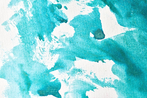 Abstracte waterverfachtergrond Bevlekte smaragdgroene verf op canvaskunst collagexA