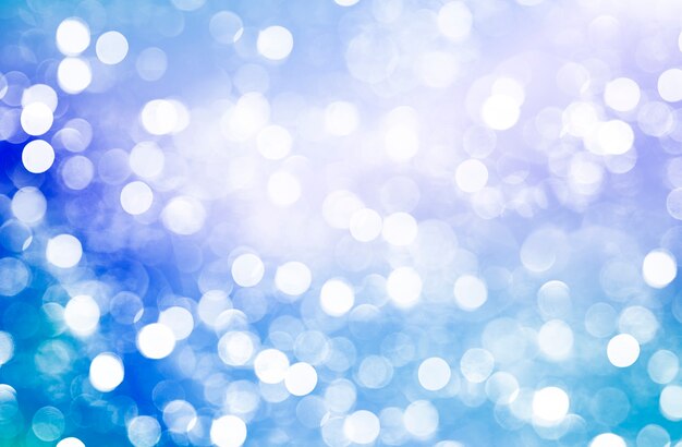 Abstracte wazig bokeh achtergrond vakantie Feestelijke blauwe kerst Defocused