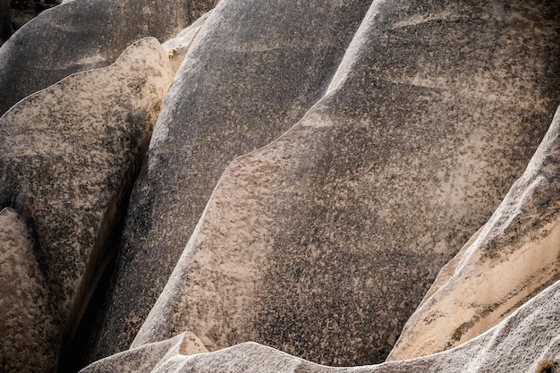 Abstracte weergave van schilderachtige steenachtige bergen in Cappadocië, Turkije