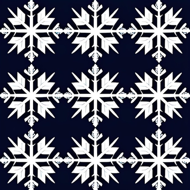 Abstracte winterachtergrond gemaakt van sneeuwvlokken eenvoudige patronen