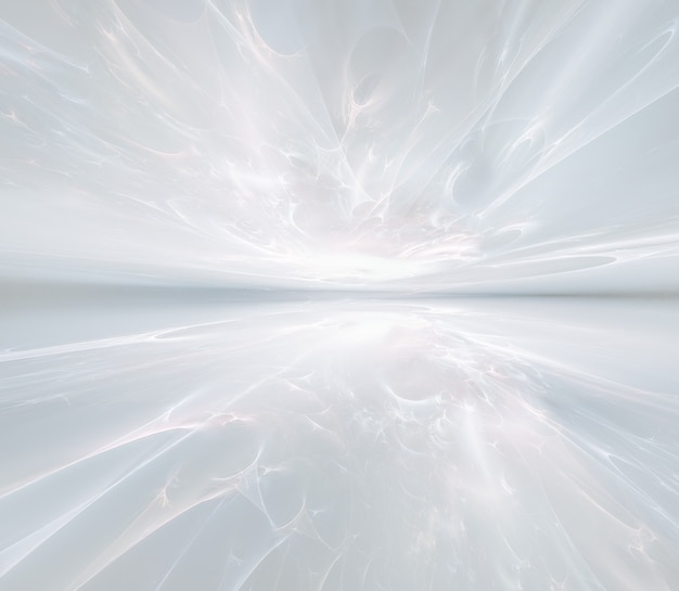 Foto abstracte witte futuristische achtergrond met fractal horizon
