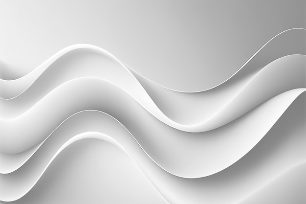 Abstracte witte golfachtergrond Wit grafisch lijnbehang Gemaakt met generatieve AI-technologie
