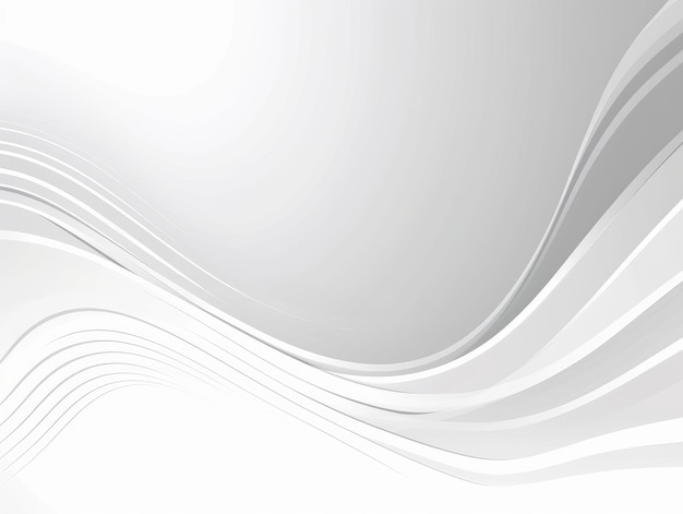 Abstracte witte golvenachtergrond 3D-achtergrond Generatieve AI