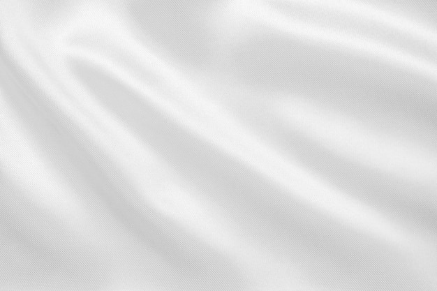 Abstracte witte stof met zachte golftextuurachtergrond