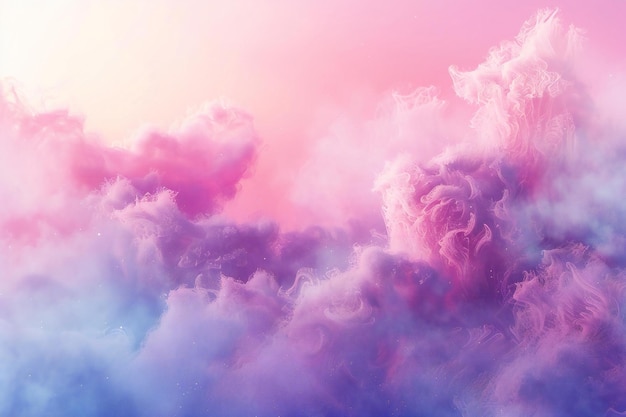 Abstracte zachte roze en paarse waterverf achtergrond banner met ruimte voor kopie nevel wolk van rook