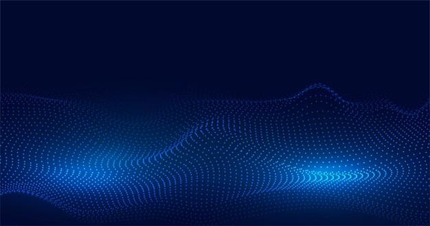 Abstracte zwaaiende deeltjes technische achtergrond