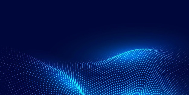 Abstracte zwaaiende deeltjes technische achtergrond