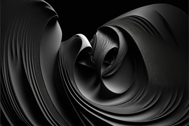 Abstracte zwarte achtergrond close-up textuur van zwarte kleur Gemaakt door AIArtificial intelligence