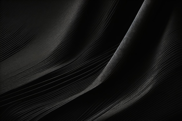 Abstracte zwarte achtergrond Mooie stijlvolle zwarte achtergrond met ontwikkelende vliegende doek