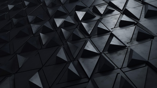 Abstracte zwarte driehoeken op grunge oppervlak voor ontwerp