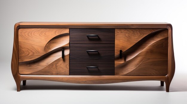 Foto sideboard astratto in stile zaha hadid consola con 3 porte e 5 cajones