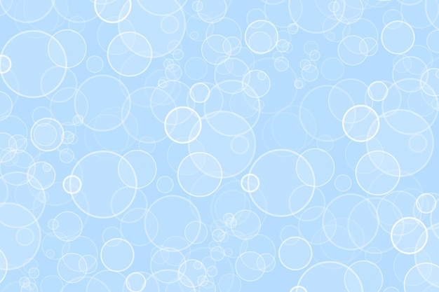 Abstraction of circles on a blue background