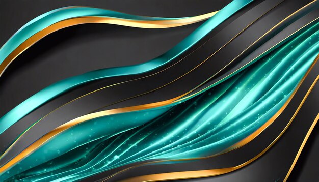 Abstraction ellipses curve wave digital banner modern background